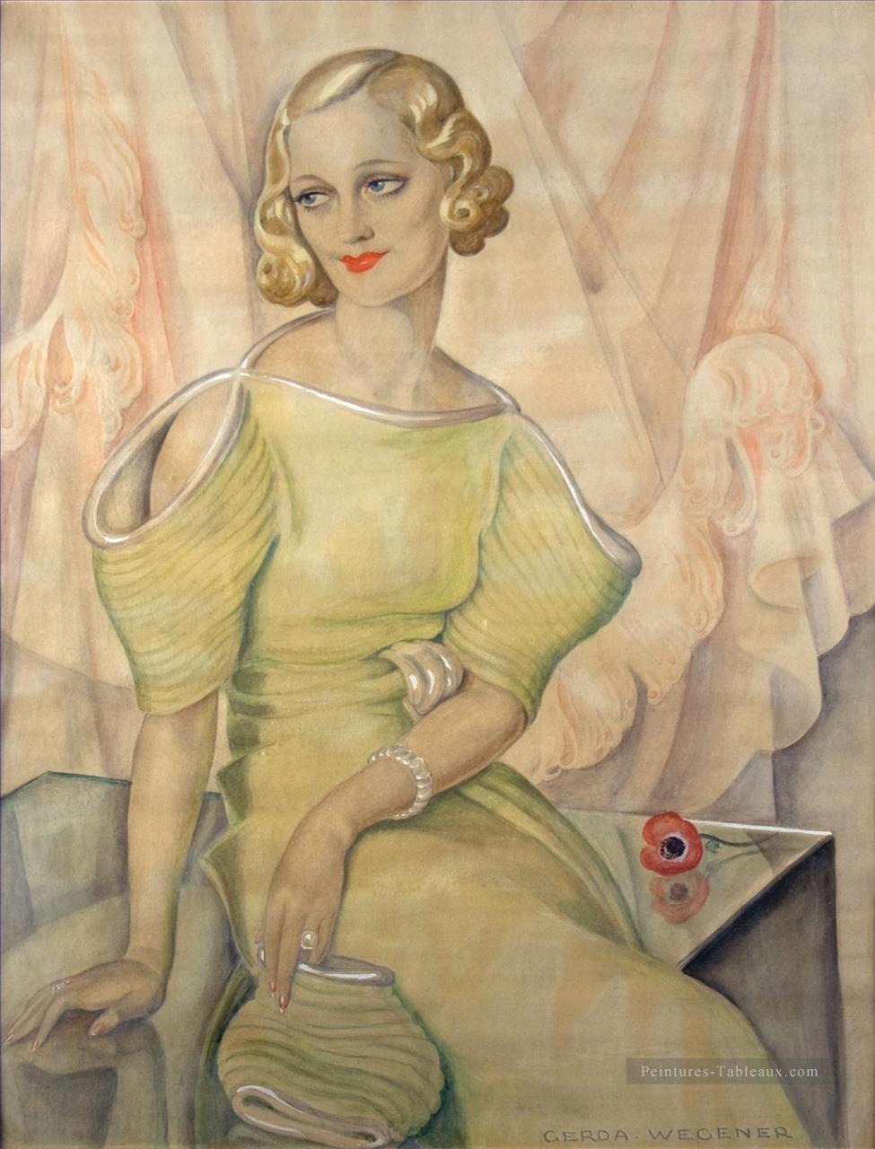 Fille danoise Eva Heramb Gerda Wegener Peintures à l'huile
